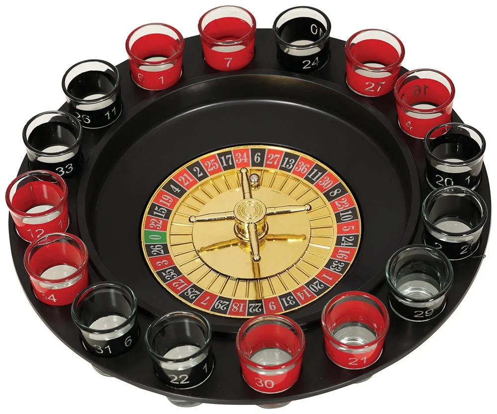 Punainen musta juomapeli 29cm 16 kpl