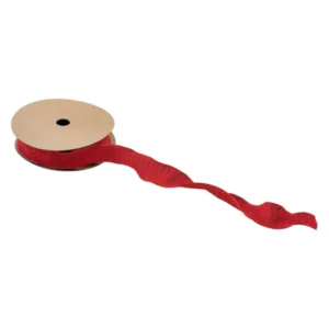 Punainen nauha ryppy 2.5Cm 10m