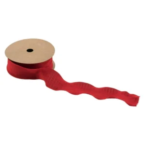 Punainen nauha ryppy 4Cm 10m