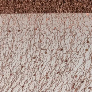Ruskea hunajakennonauha Glitter 5m