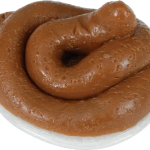 Ruskea väärennetty turkki pyöreä 11cm