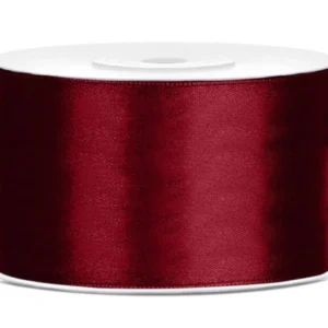 Satiininauha Bordeaux punainen 38mm 25m 25mm