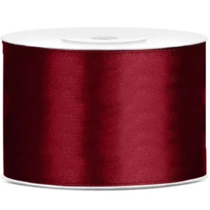 Satiininauha Bordeaux Red 50mm 25m 50mm 25m