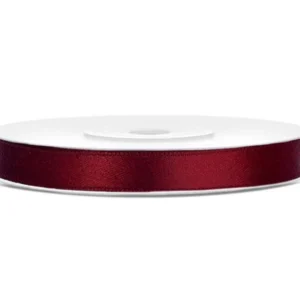 Satiininauha Bordeaux Red 6mm 25m 25m
