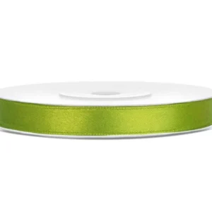 Satiininauha Lime Green 6mm 25m 25mm