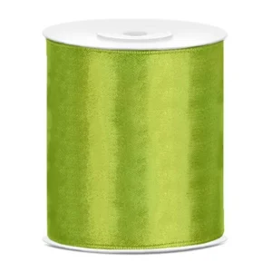 Satiininauha Lime Vihreä 100mm 25m