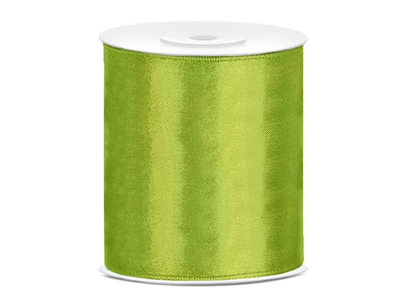 Satiininauha Lime Vihreä 100mm 25m