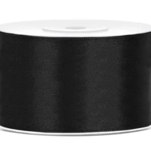 Satiininauha musta 38mm 25m