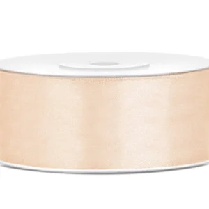 Satiininauha Vanilja Creme 25mm 25m