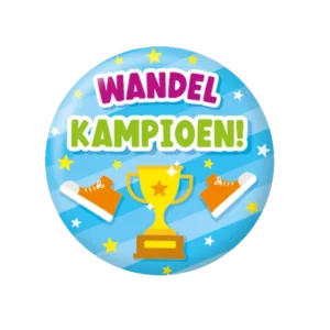 Sininen nappi Walking Champion 5.5cm
