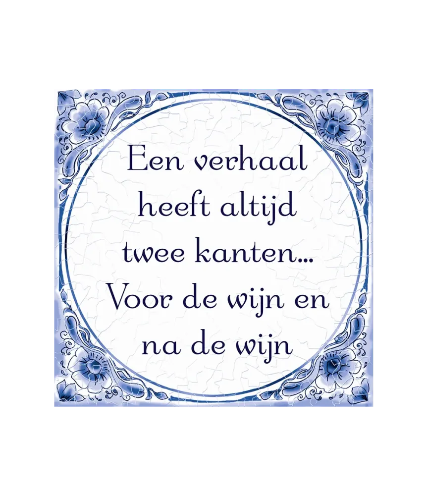Tarina Kaksi puolta Delft Blue laatta
