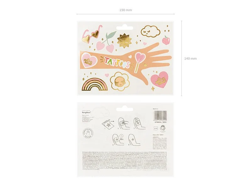 Tatuoinnit Kukat Mix 14kpl