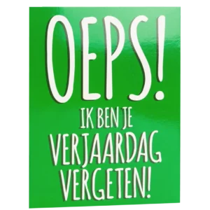 Tervehdyskortti Oops Unohdettu 17cm