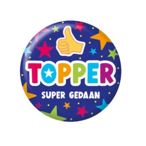 Tummansininen Button Topper 5.5cm