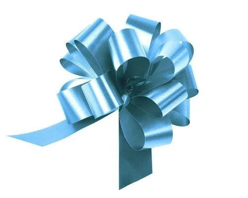 Vaaleansininen Pull Bow 15cm