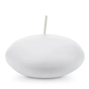 Valkoinen kelluva kynttilä 8cm 4kpl