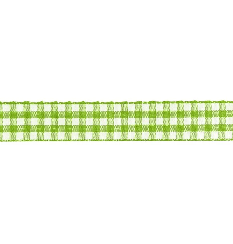 Valkoinen vihreä nauha 1.5Cm 2m