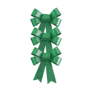Vihreä rusetti kiiltävä 10cm 3kpl