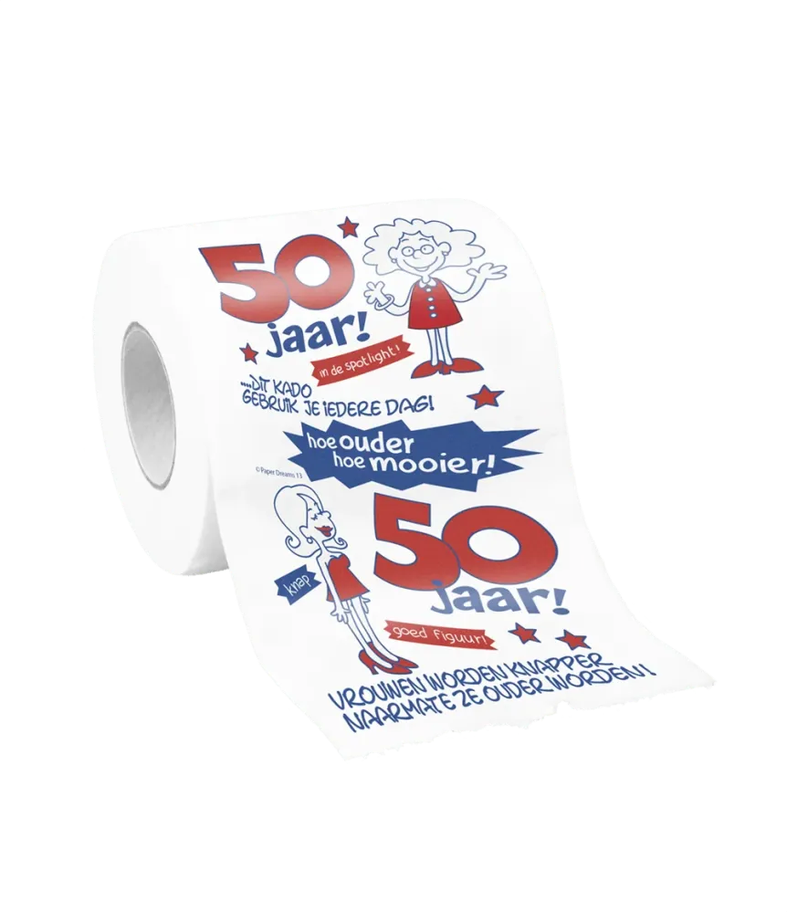 WC-paperi 50 vuotta nainen