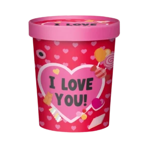 Ystävänpäivän karkkitarjotin I Love You 14cm