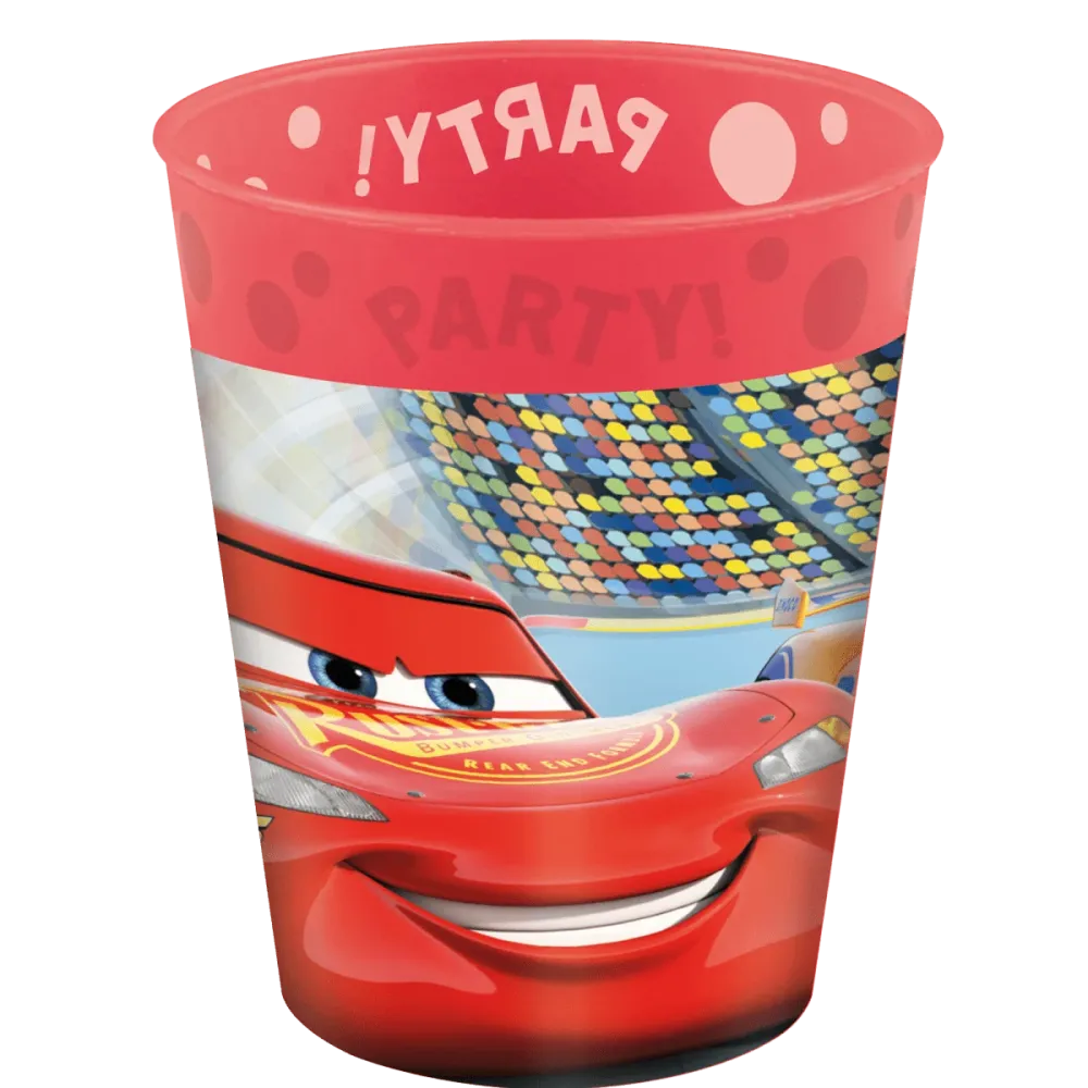 Autot kuppi punainen 250ml 4kpl