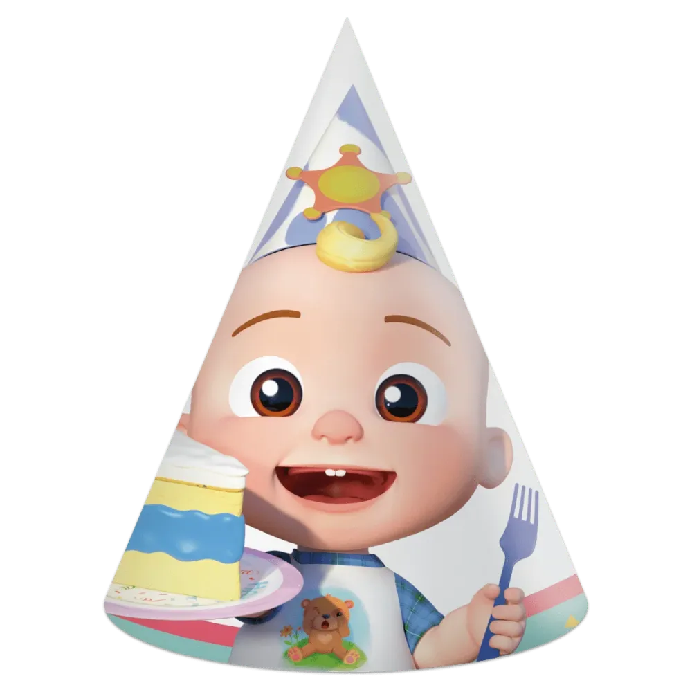 Cocomelon Party Hatut 6kpl