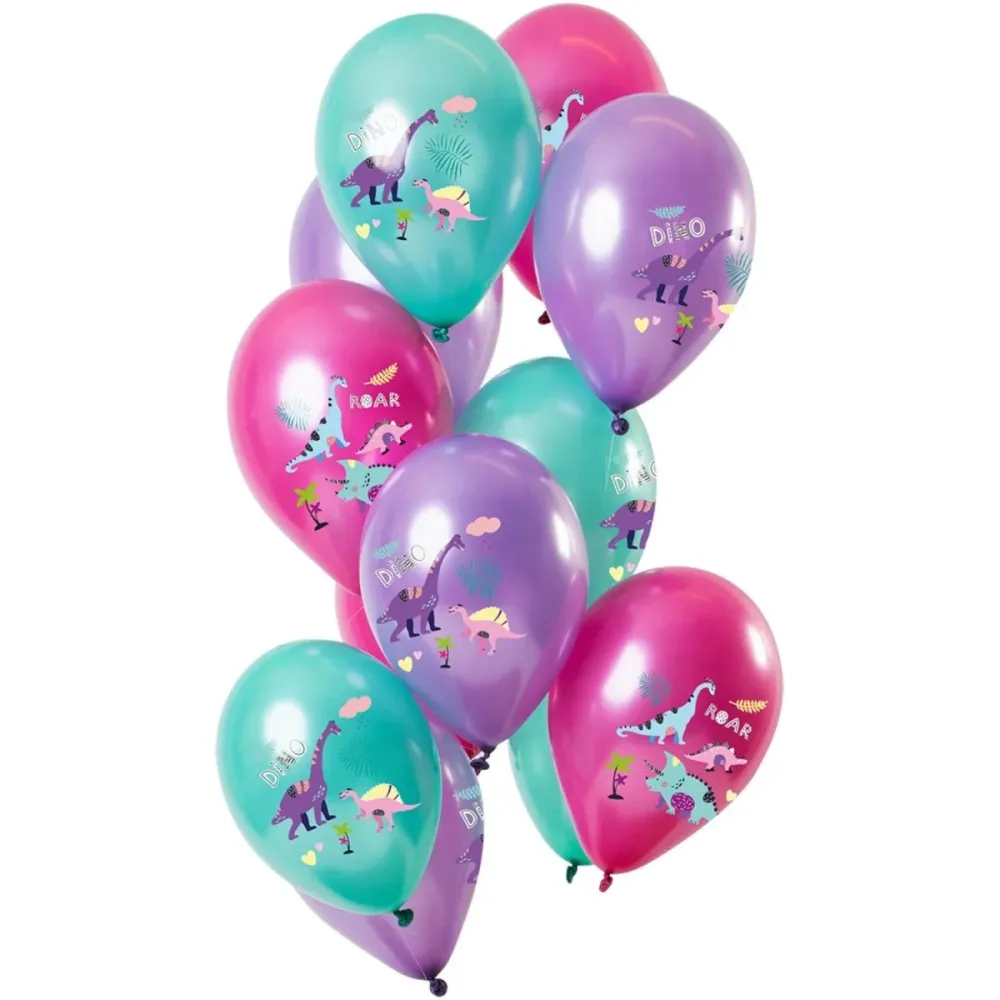Dinosaurus ilmapallot Mix 30cm 12kpl
