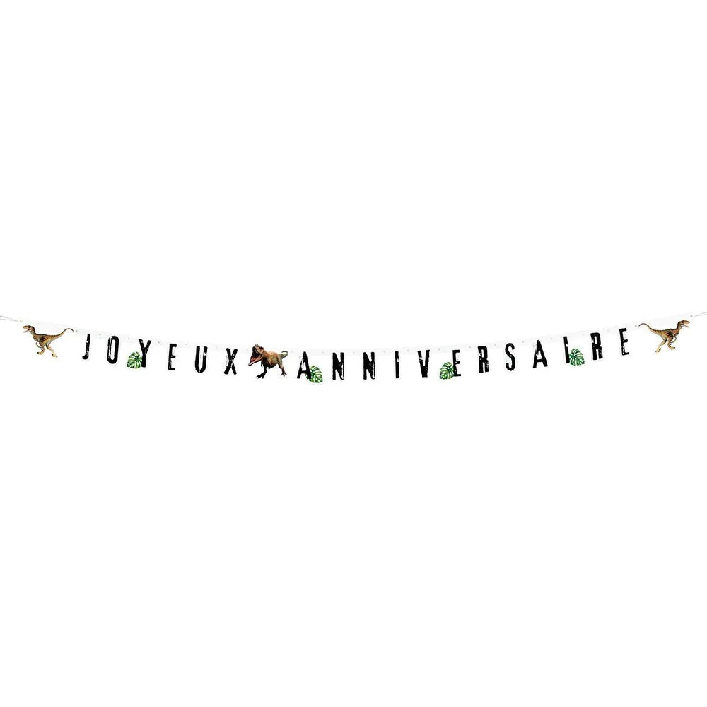 Dinosaurus kirje Girland Joyeux Anniversaire 2.5m