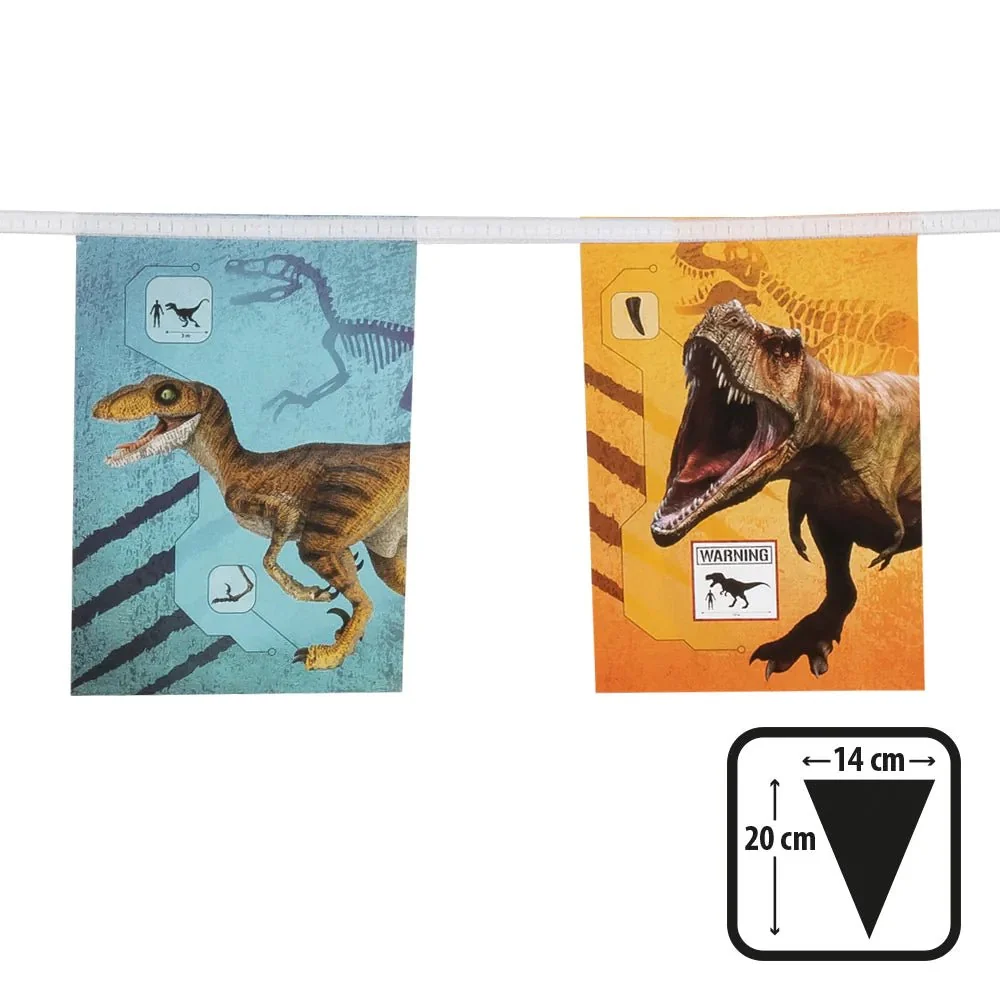 Dinosaurus koristekranssi värillinen 3m