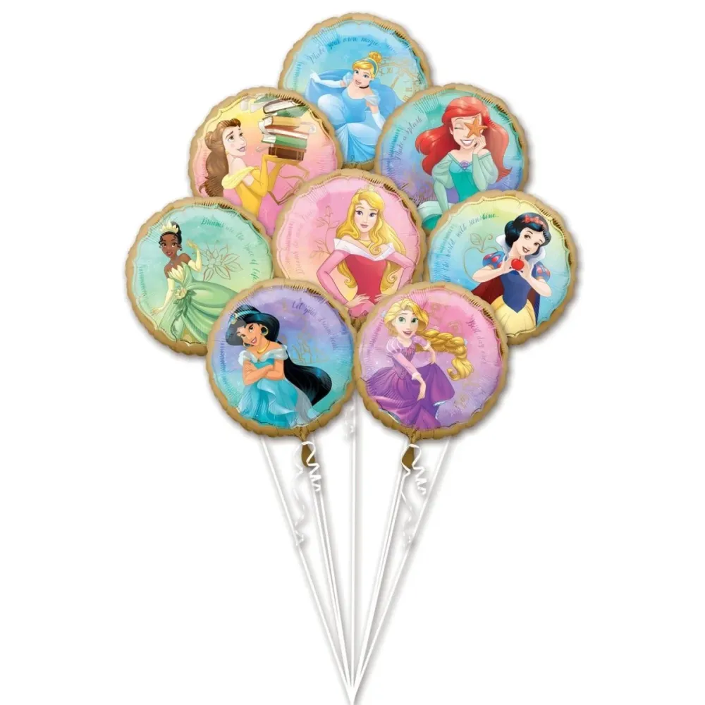 Disney Prinsessat Helium ilmapallosarja 8 kpl tyhjä