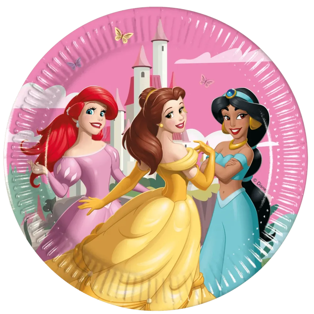 Disney Prinsessat lautaset 20cm 8kpl