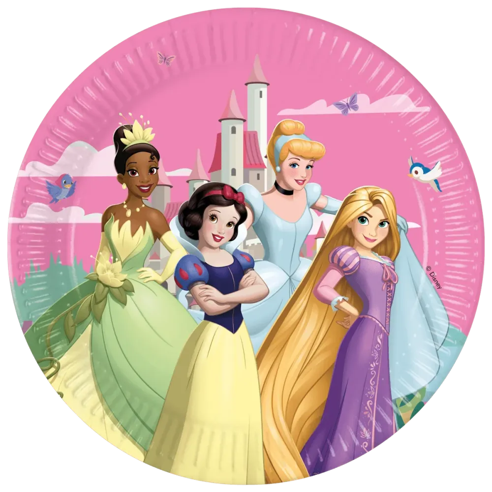 Disney Prinsessat lautaset 23cm 8kpl