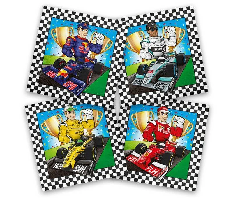 Formula 1 lautasliinat 33cm 20kpl