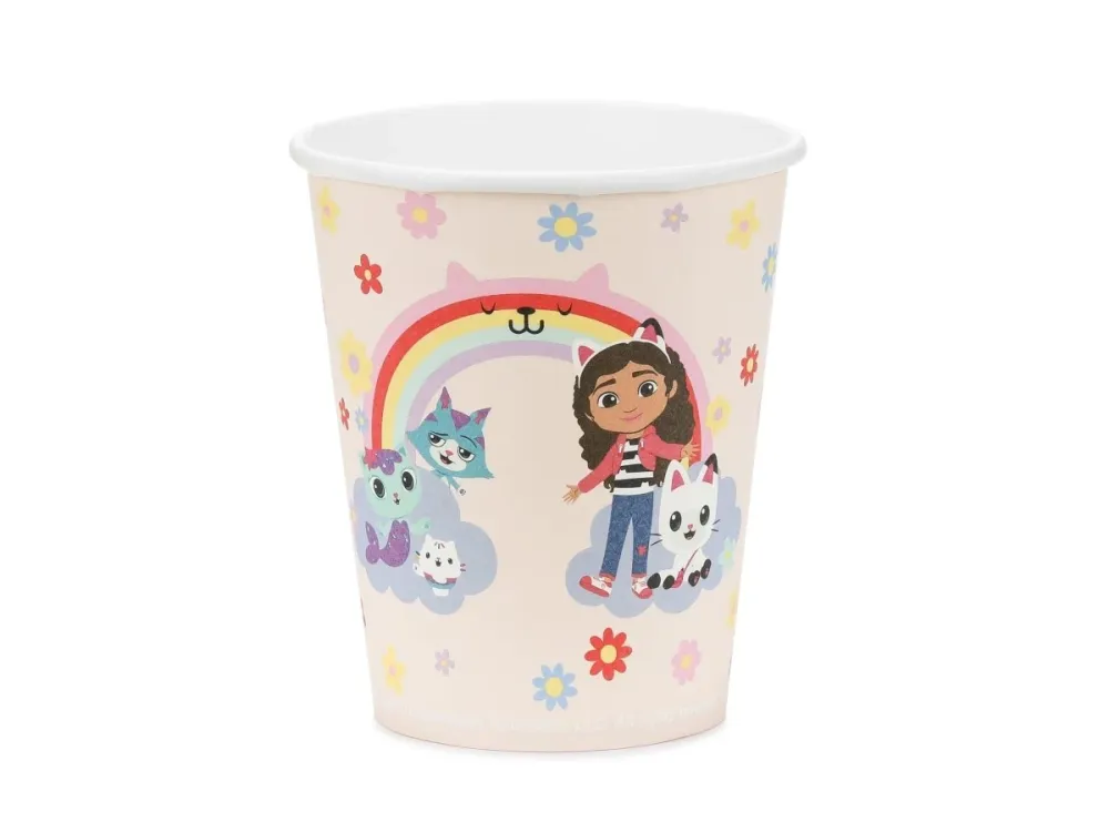 Gabbyn nukkekodin kupit Rainbow 250ml 6kpl 6kpl