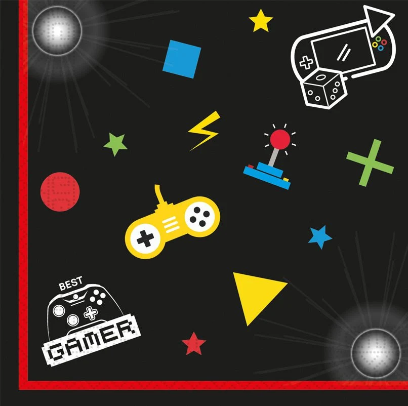 Gaming Party lautasliinat 33cm 20kpl