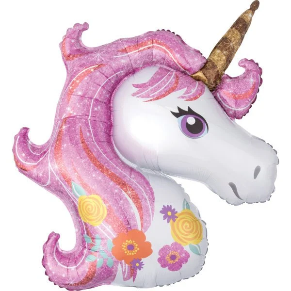 Helium ilmapallo Magical Unicorn tyhjä 83cm