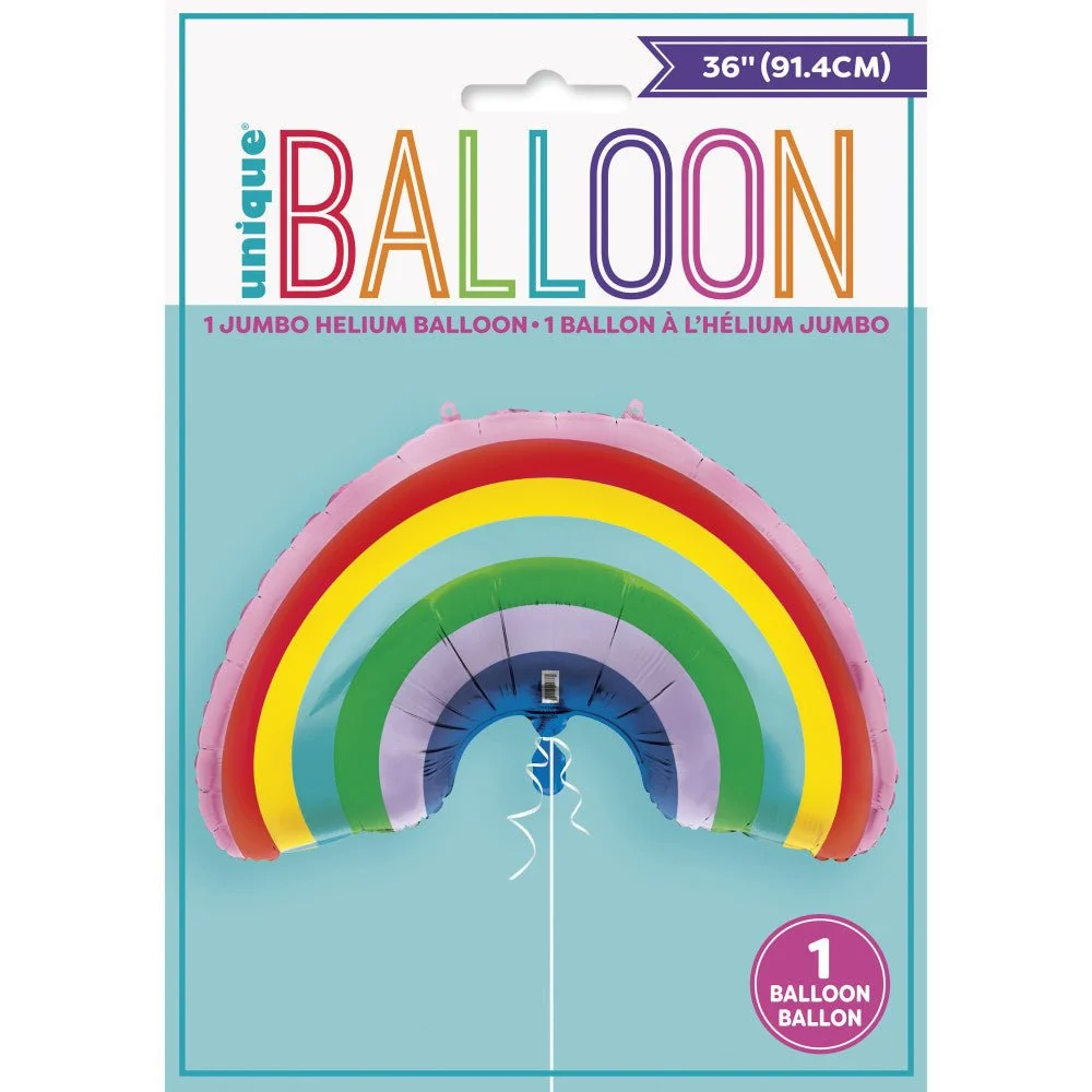 Helium ilmapallo Rainbow 91cm tyhjä