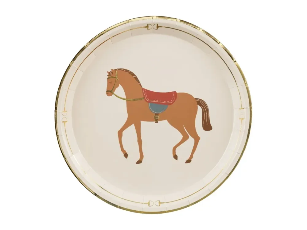 Hevonen lautaset 23cm 6kpl