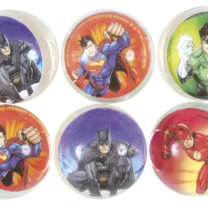 Justice League pomppivat pallot 3cm 6kpl