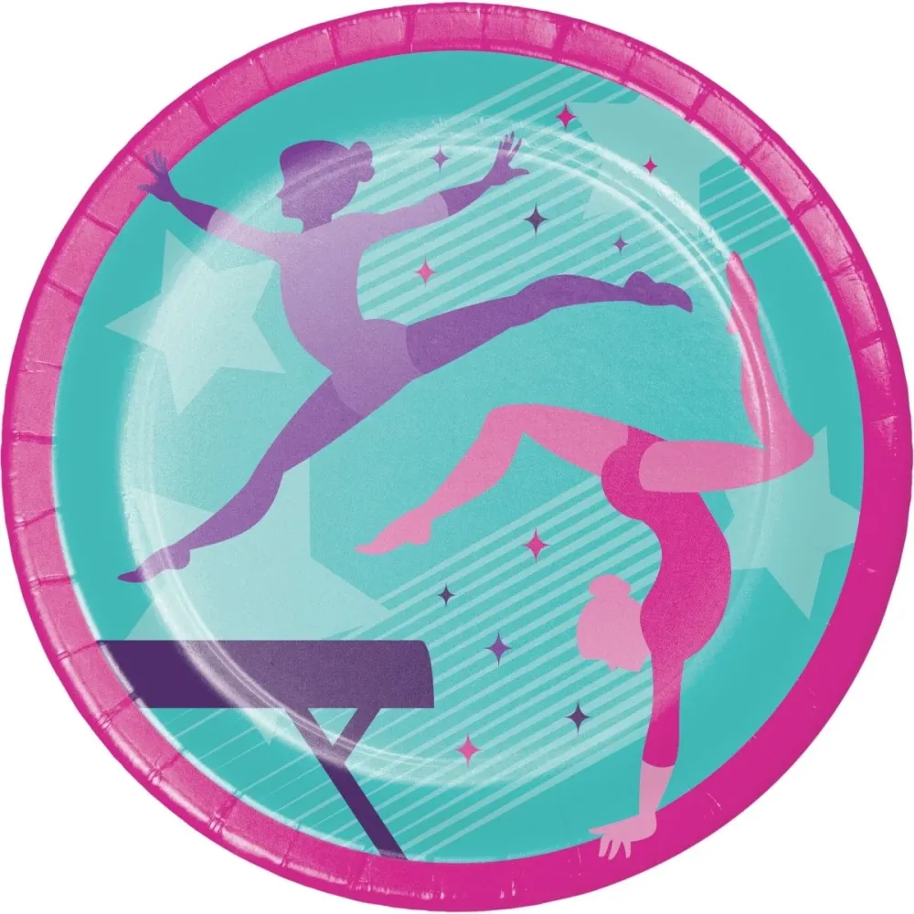 Lautaset Gymnastic 23cm 8kpl