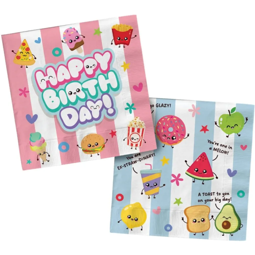 Lautasliinat - Kawaii Party - 33x33cm - 20 kpl