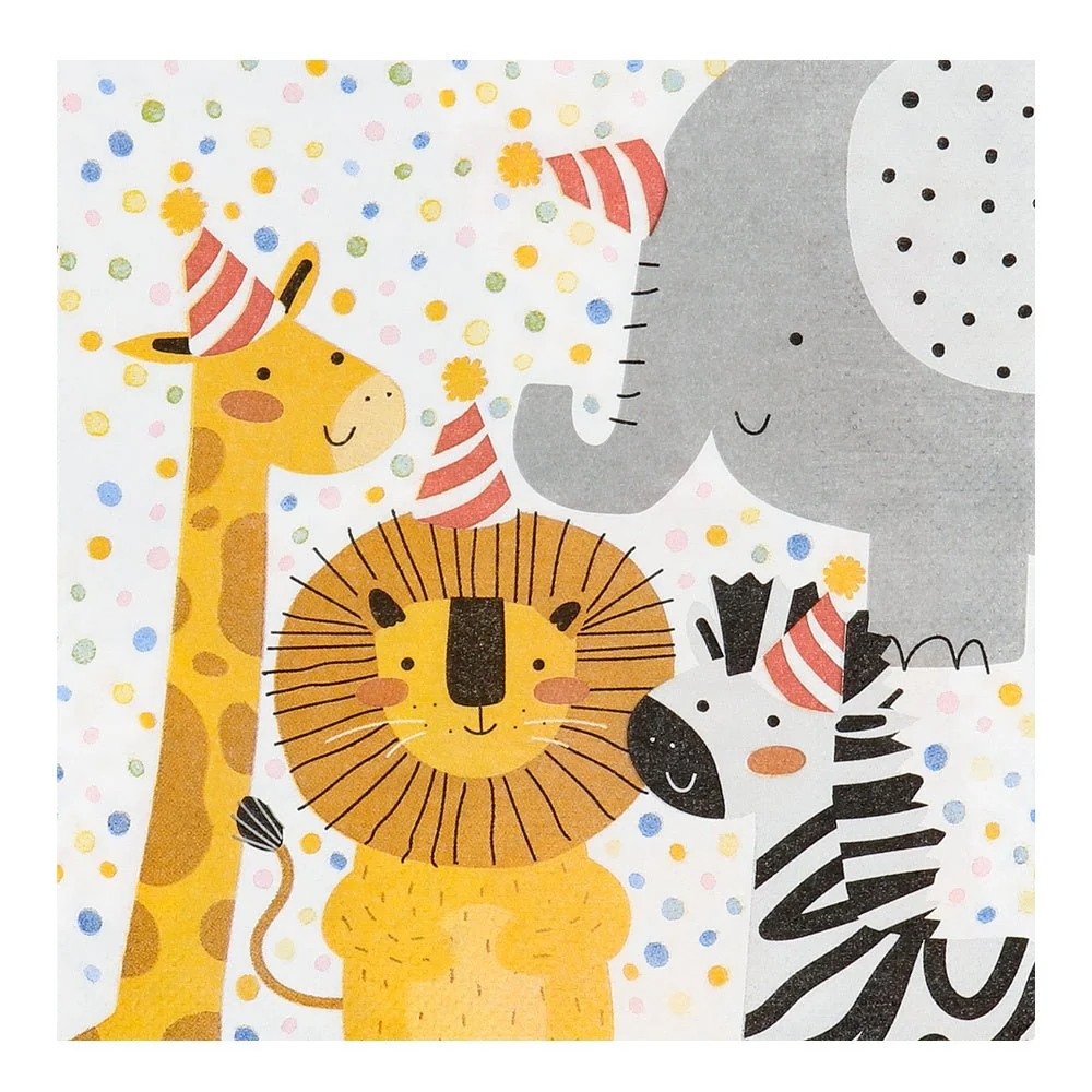 Lautasliinat Safari paperi 33cm