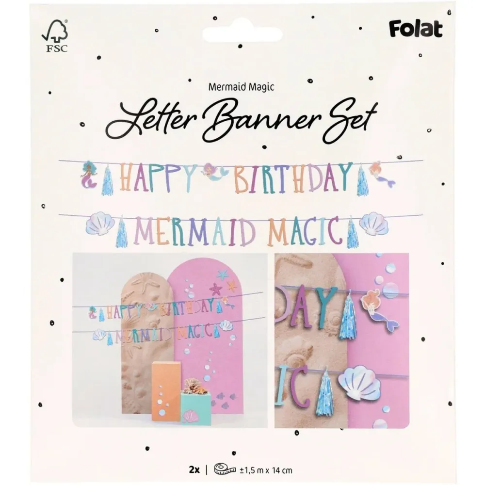 Merenneito Letter Garland 1.5m