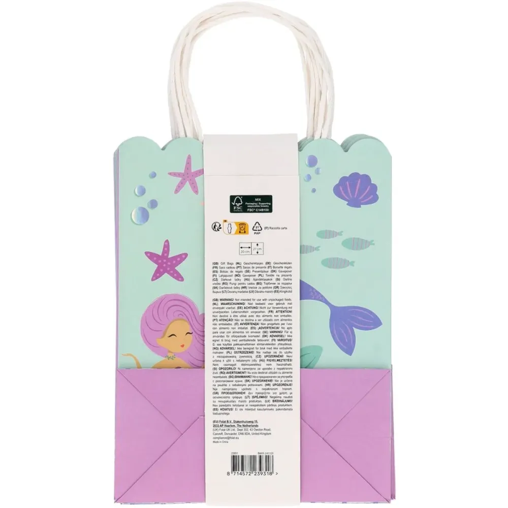Merenneito Party laukut 27cm 6kpl