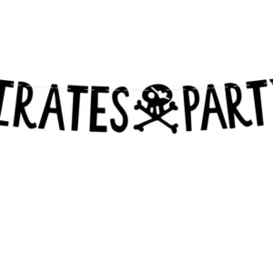 Merirosvokoristikko Merirosvot Party Musta 1m