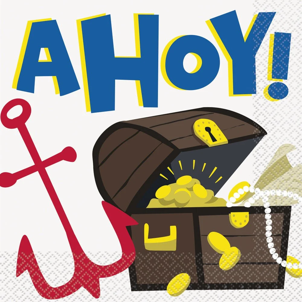 Merirosvot lautasliinat Ahoy 33cm 16kpl