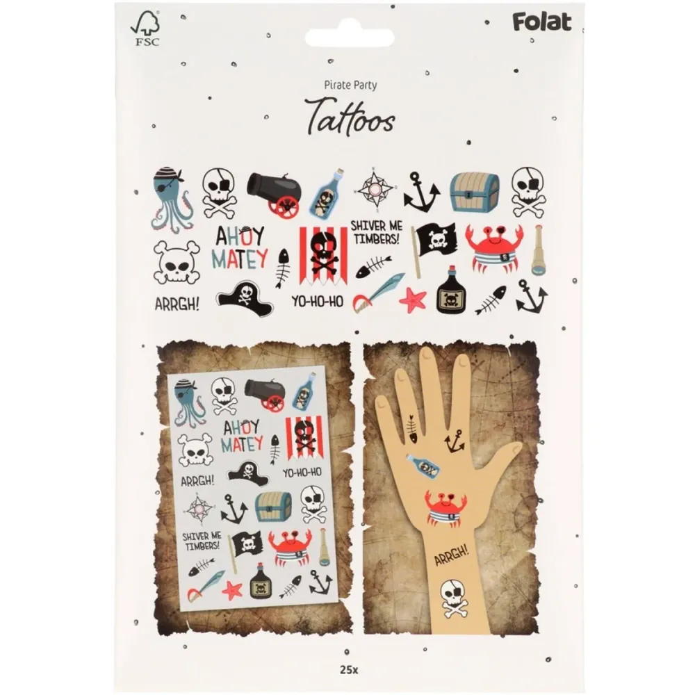 Merirosvotatuoinnit 25 kappaletta