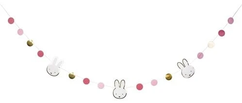 Miffy Garland vaaleanpunainen 3m