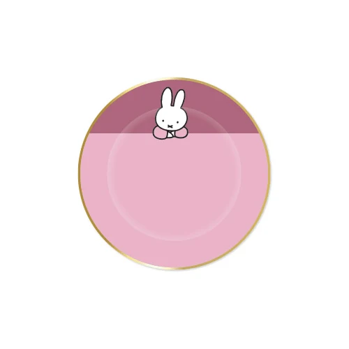 Miffy lautaset vaaleanpunainen 18cm 8kpl 8kpl