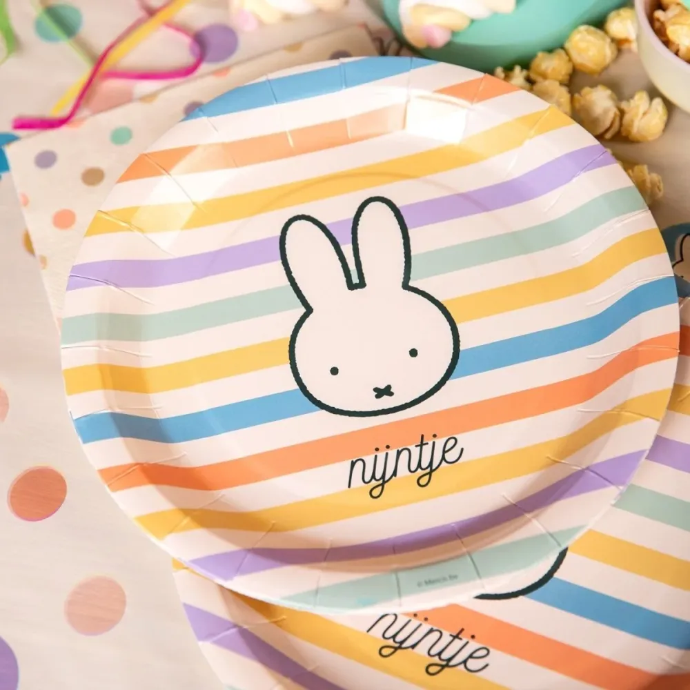 Miffy värilliset lautaset 23cm 8kpl